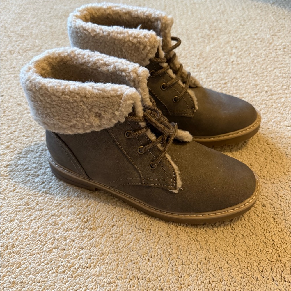 Cozy Grey Boots